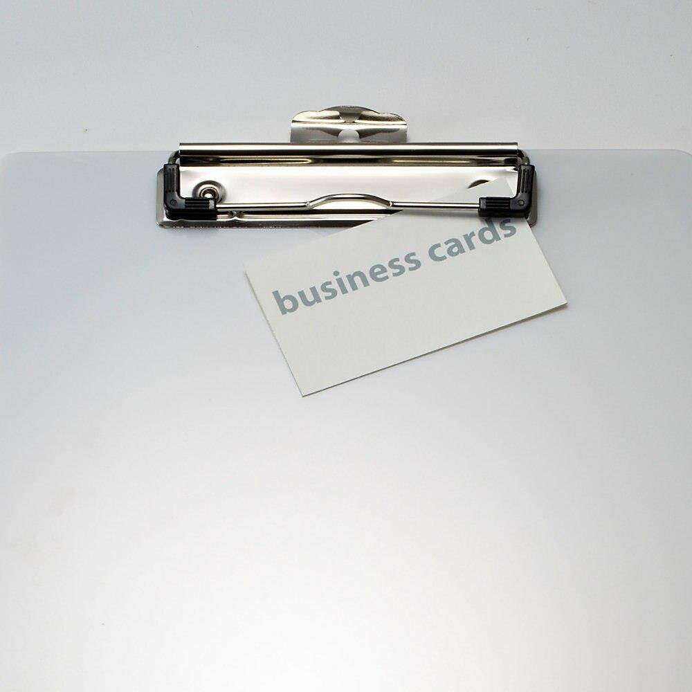 Officemate International Corp. Plastic Clipboard 9"X1/2"X12-1/2" Pearl 83047