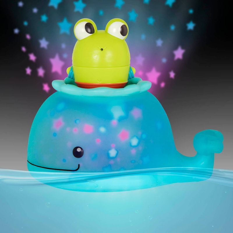 Land of B. Frog & Whale Bath Toy Set - Glow & Splash