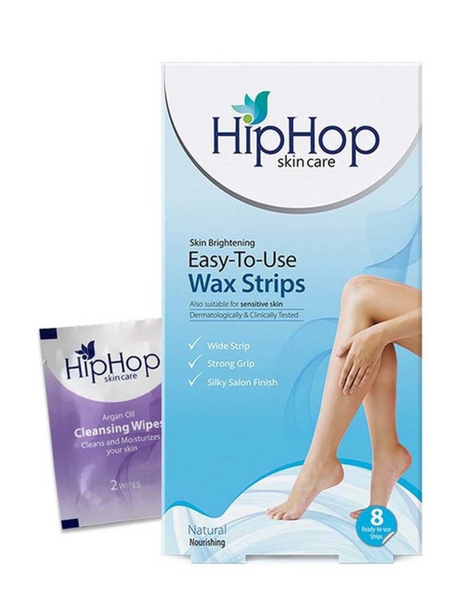 HipHop Skincare Body Wax Strips with Argan Oil - 8 Strips