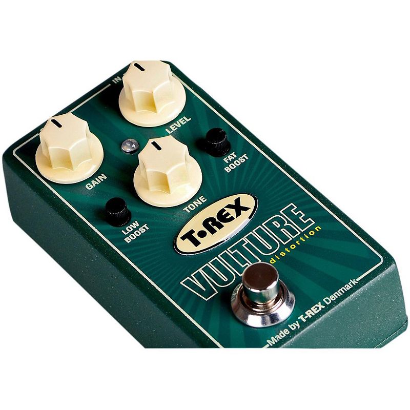 T-Rex Engineering Vulture Distortion Guitar Effects Pedal with Low and Fat Boost