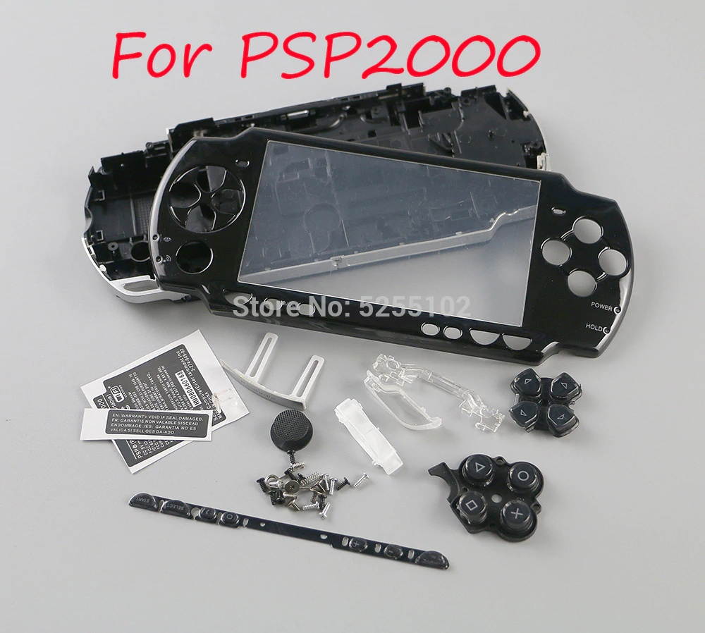1set Replacement for PSP2000 PSP 2000 Old Version Game Console replacement full housing shell cover case with buttons kit