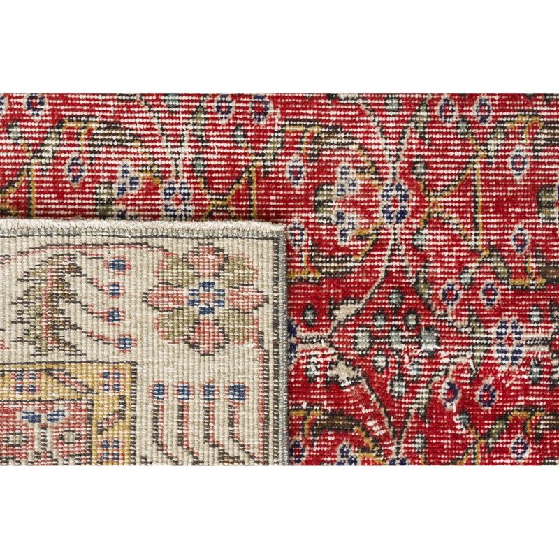 4'5"x8'2" Vintage One-of-a-Kind Gaylon Rug Red - Revival Rugs