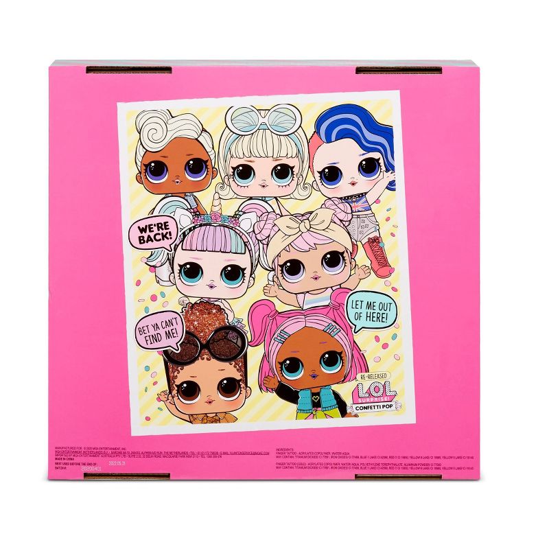 L.O.L. Surprise! Confetti Pop 6pk Unicorn 6 Re-released Dolls each with 9 Surprises