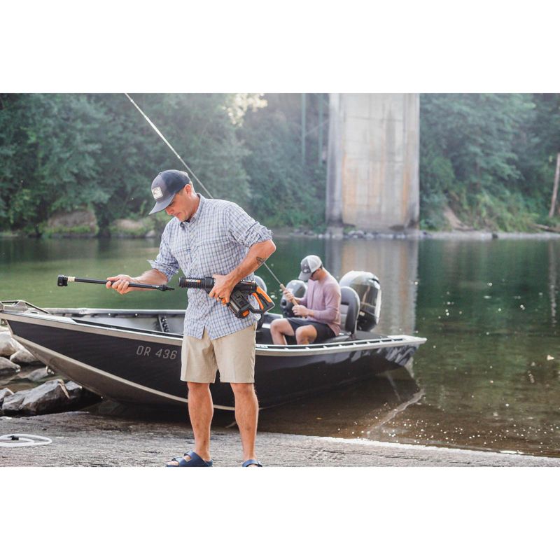 Worx WG644 Cordless HydroShot Portable Power Cleaner Kit, 2x20V Li-ion (2.0Ah) batteries, 2hr.