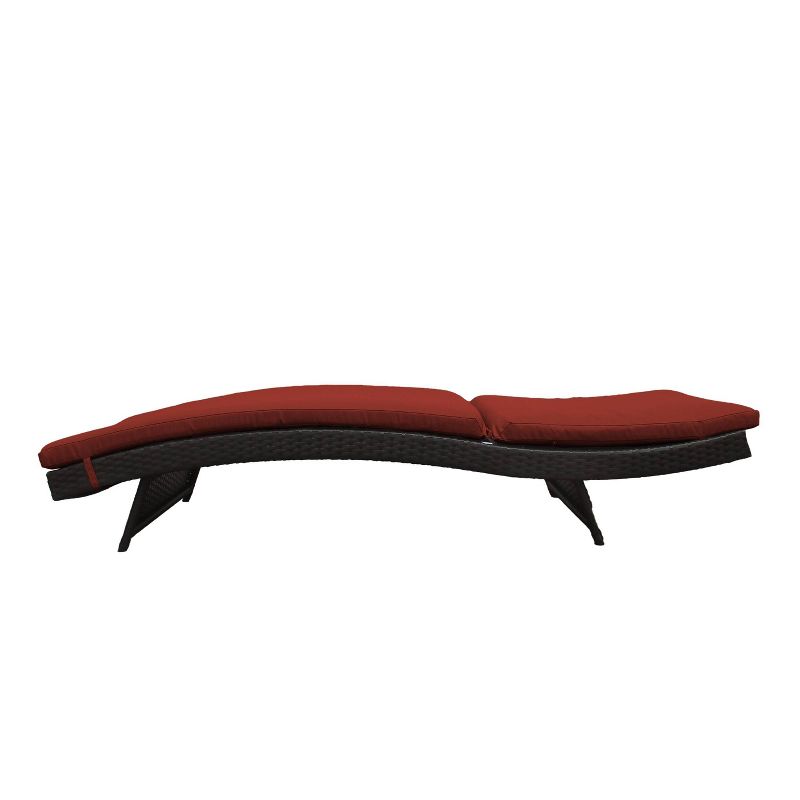 Bali 2pk Patio Chaise Lounges with Cushions - Terracotta - TK Classics