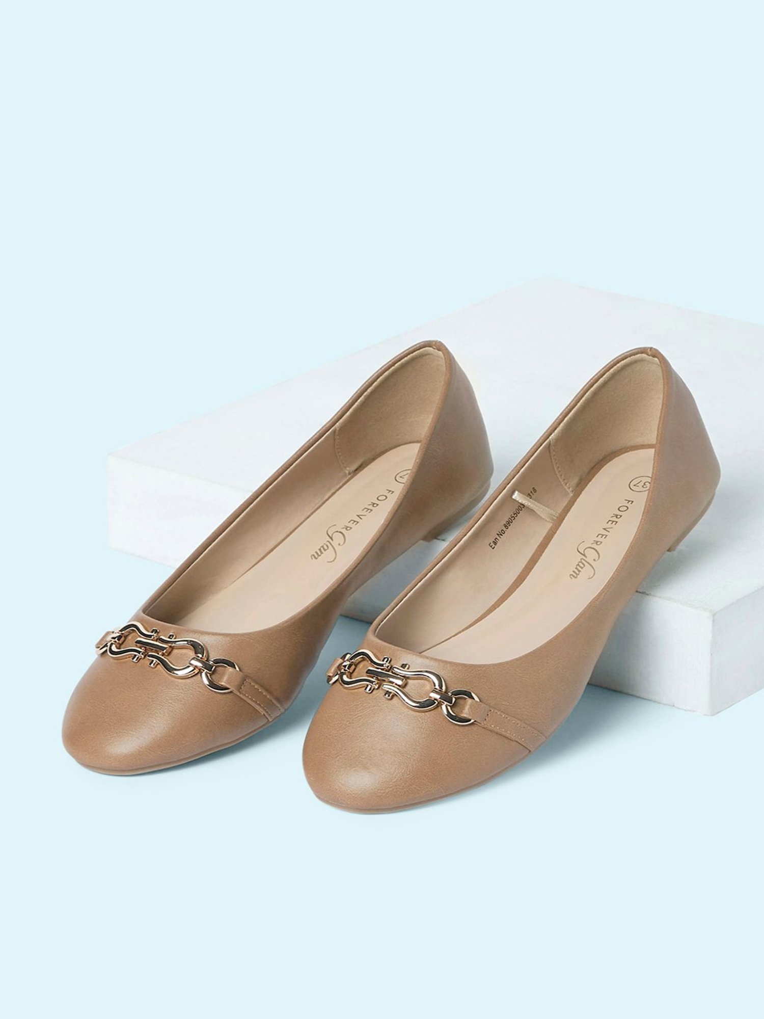 Forever Glam by Pantaloons Women's Brown Flat Ballets