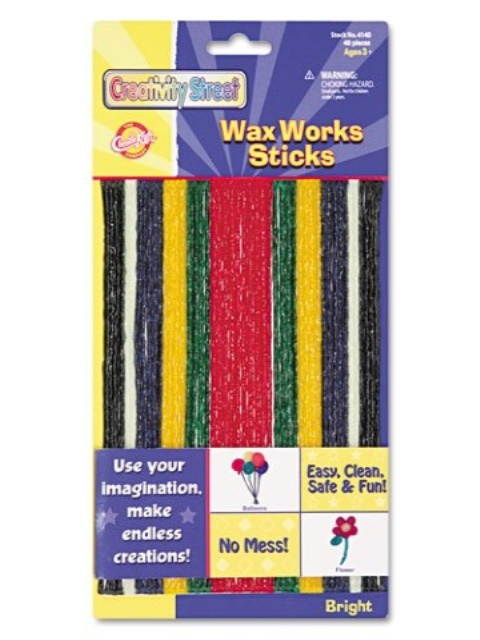 creativity Street 4170 Wax Works Strips, Bright Hues colors, cKc4170