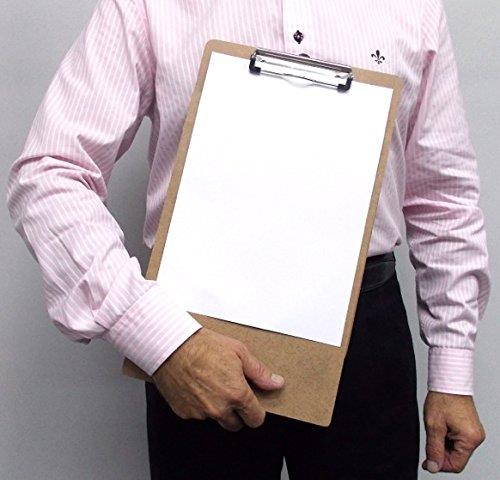 Acrimet Clipboard Legal Size Low Profile Clip (Hardboard) (3 - Pack)