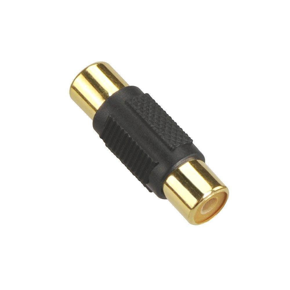 Warmstor 10 Pack Audio Video RCA Female to Female Adapter Coupler Gold