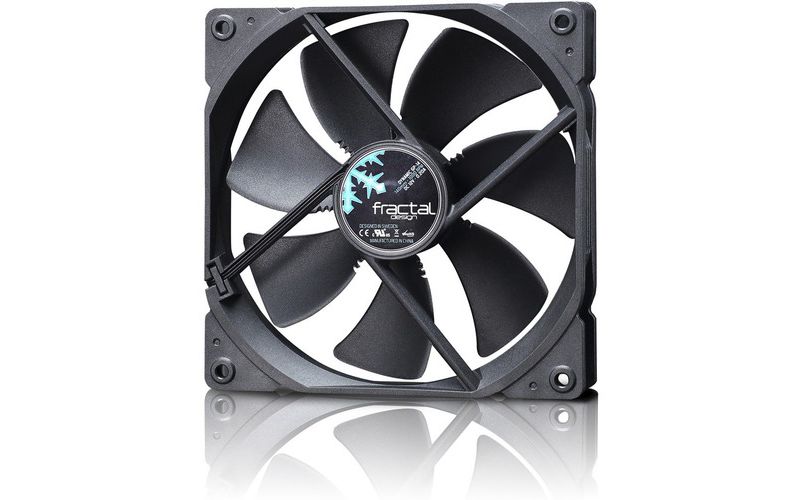 Fractal Design Dynamic GP-14 140 mm Cooling Fan Black - 1 x 140 mm - 1 x 68.4 CFM - 18.9 dB(A) Noise - Hydraulic Bearing - 3-pin