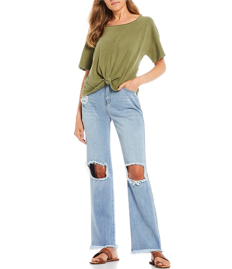 GB Distressed Boyfriend Jeans