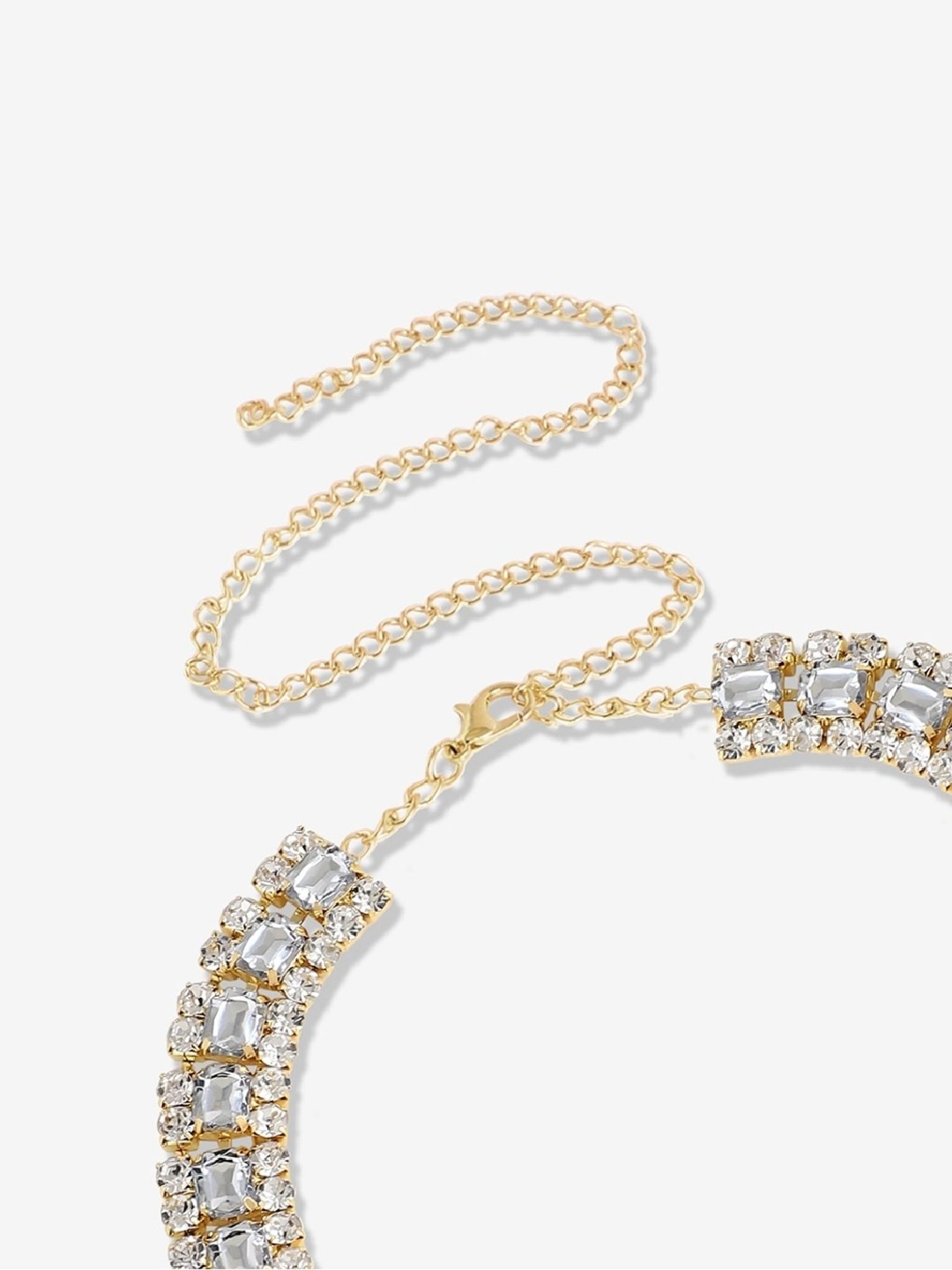 Sohi silver plated designer party necklace for women