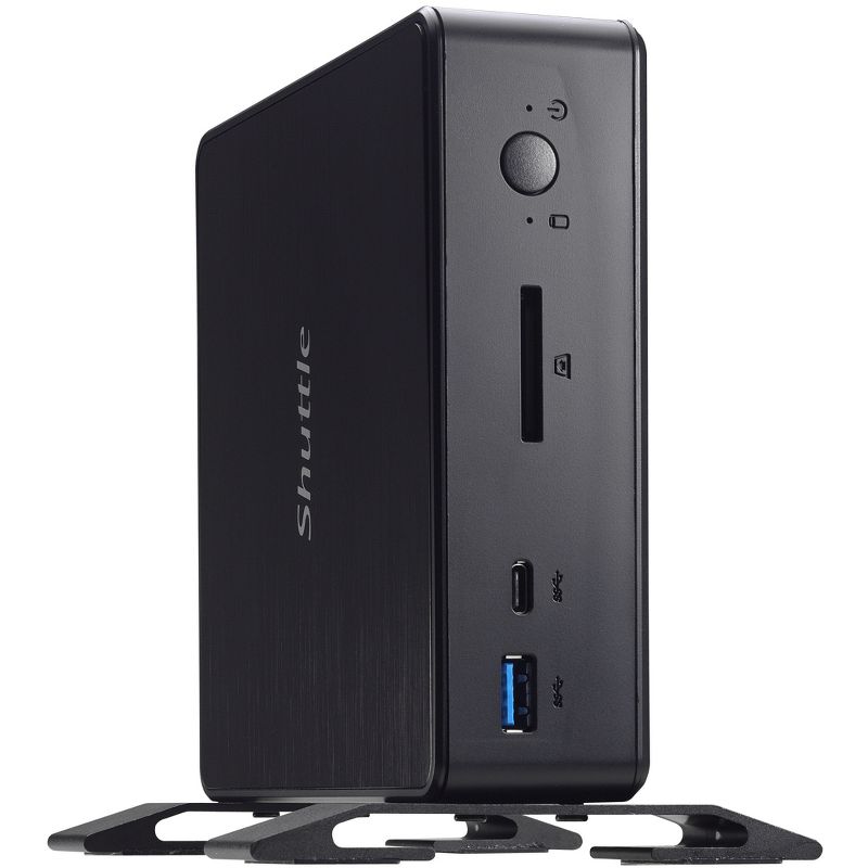 Shuttle XPC nano NC03U3 Desktop Computer - Core i3 i3-7100U - Mini PC - Black - Intel HD Graphics 620 - Wireless LAN