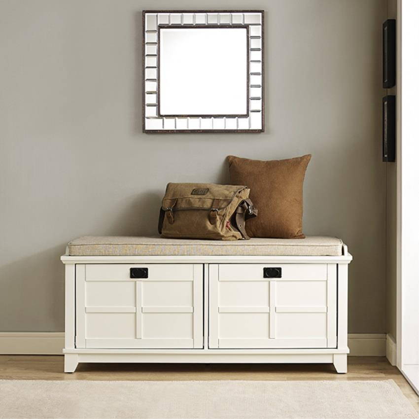 Crosley CF6009-WH Adler Entryway Bench - White