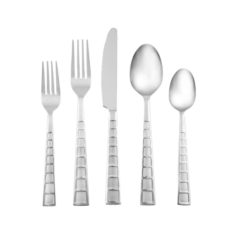 41pc Stainless Steel Zehira Frost Silverware Set - Cambridge Silversmiths