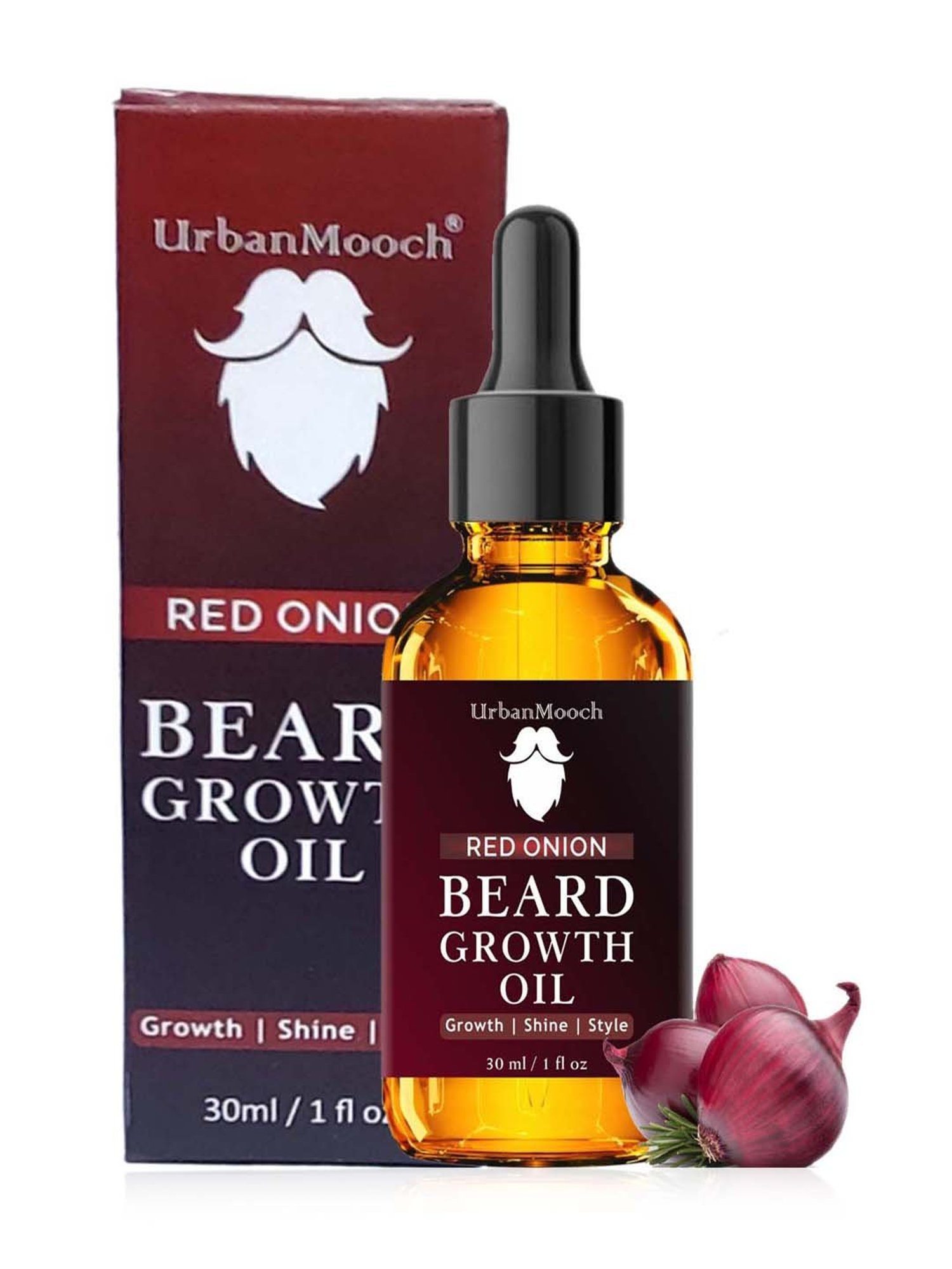 UrbanMooch Beard Growth Oil with Red Onion Extract - Pack of 2 - 60 ml
