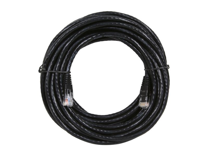 Cat 6 Ethernet Cable 50 ft Black Long Internet Network Cable High Speed Flat LAN Cable RJ45 Cord for Gaming Switch Modem Router Coupler