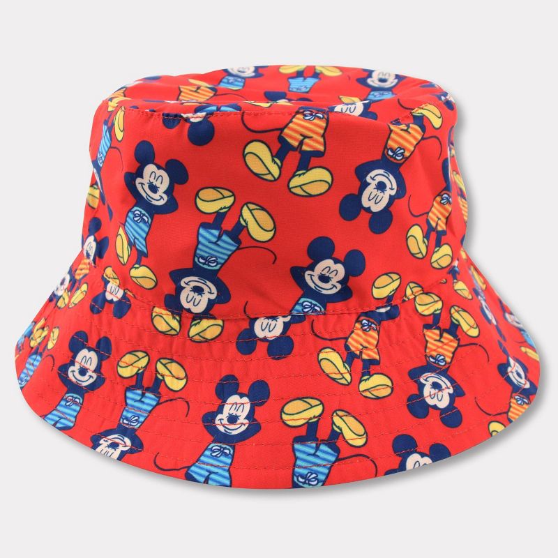 Toddler Mickey Mouse Reversible Bucket Hat - Red/Blue