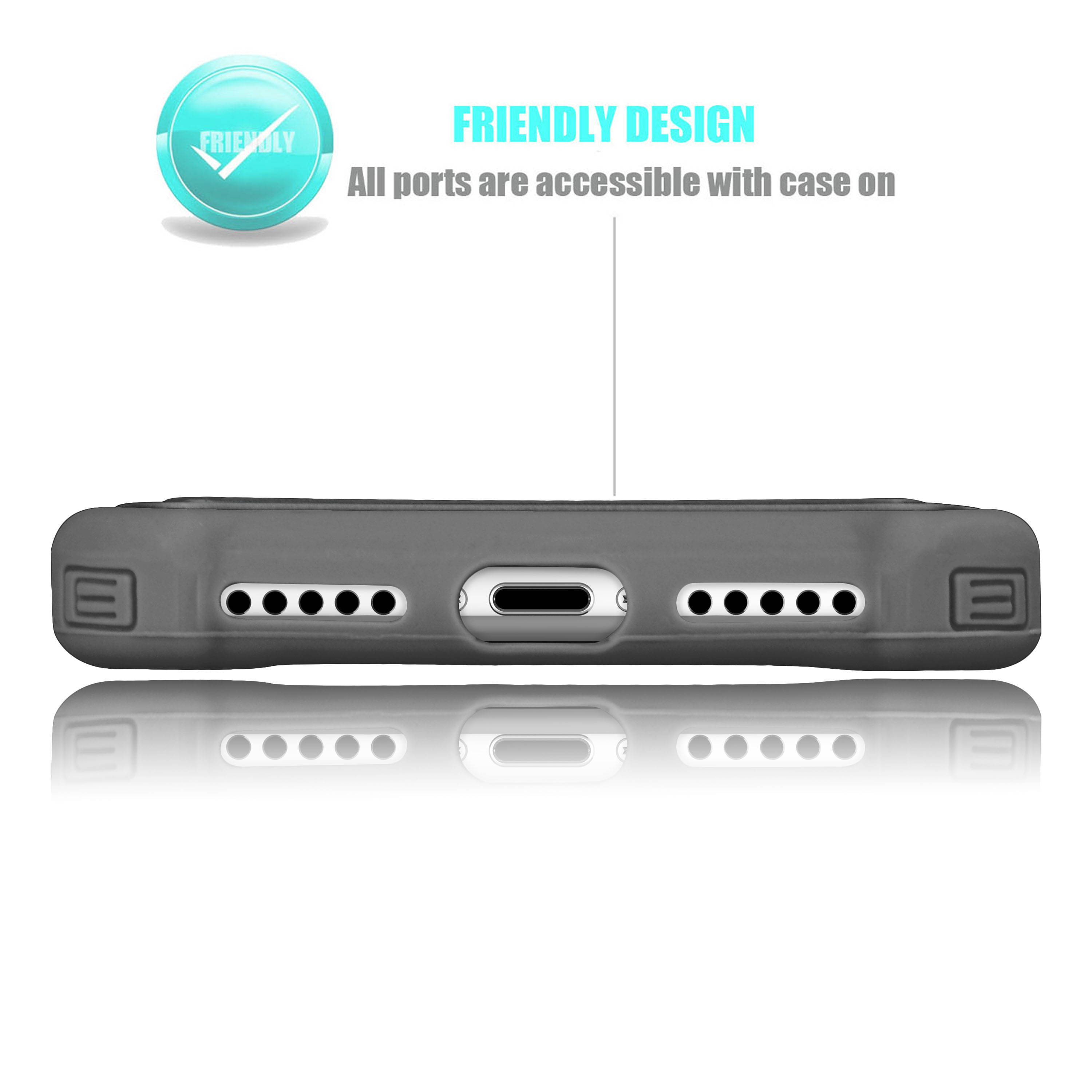 iPhone X Case, iPhone X Cute Case, Tekcoo [Tmajor] Shock Absorbing [Turquoise] Rubber Silicone & Plastic Scratch Resistant Bumper Grip Rugged Hard Cases Cover for Apple iPhone X (5.8 inch)