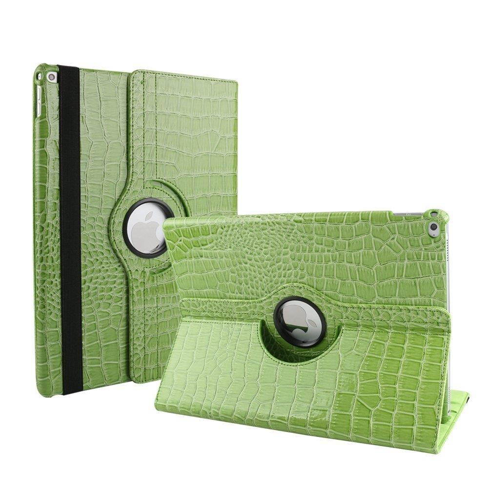 iPad Air Case,TechCode New 360 Degrees Rotating PU Leather Stand Smart Case Cover Polka Dot Pattern Case for iPad Air/iPad 5 9.7 inch