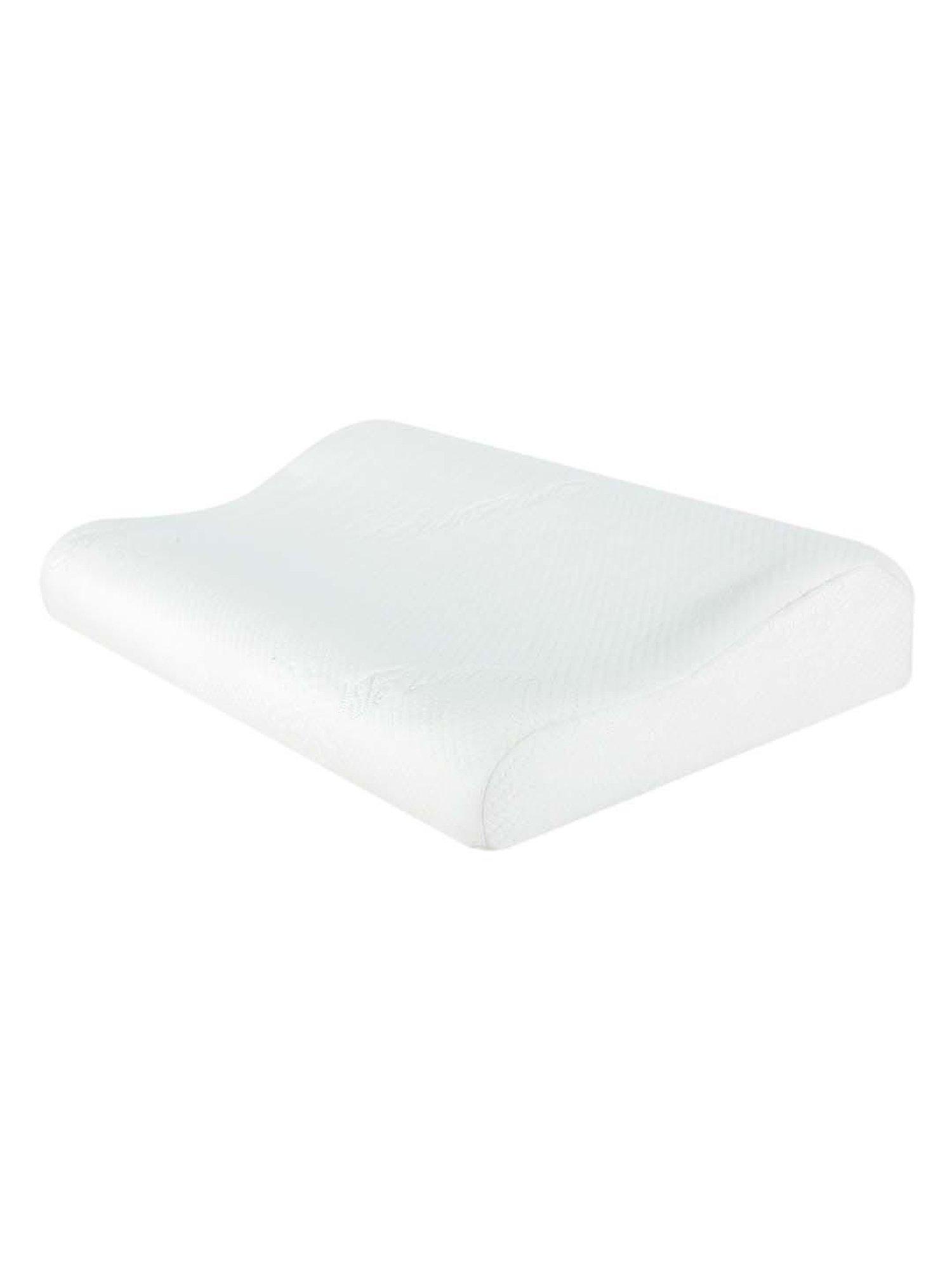 The White Willow White Solid Foam Contour Pillow - Set of 1