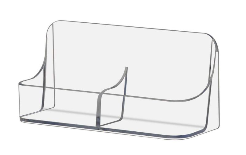 Home Office Desktop Wooden Trapezium Design Storage Romote Control Pen Holder