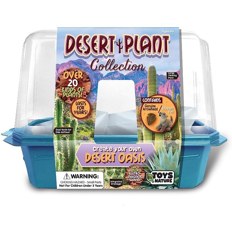 Toys By Nature Miniture World Terrariums - Desert Plant Collection, Cactus