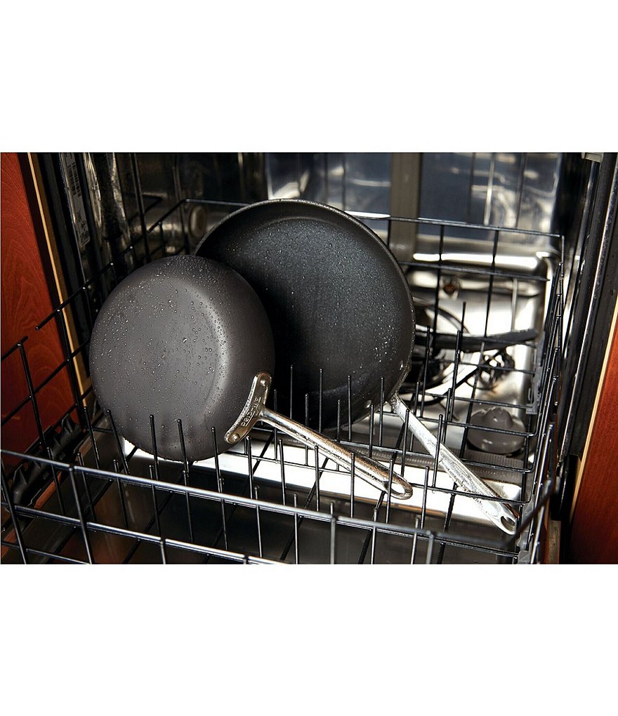 All-Clad Essentials Nonstick Cookware Set, 4 Piece Fry & Saute Set