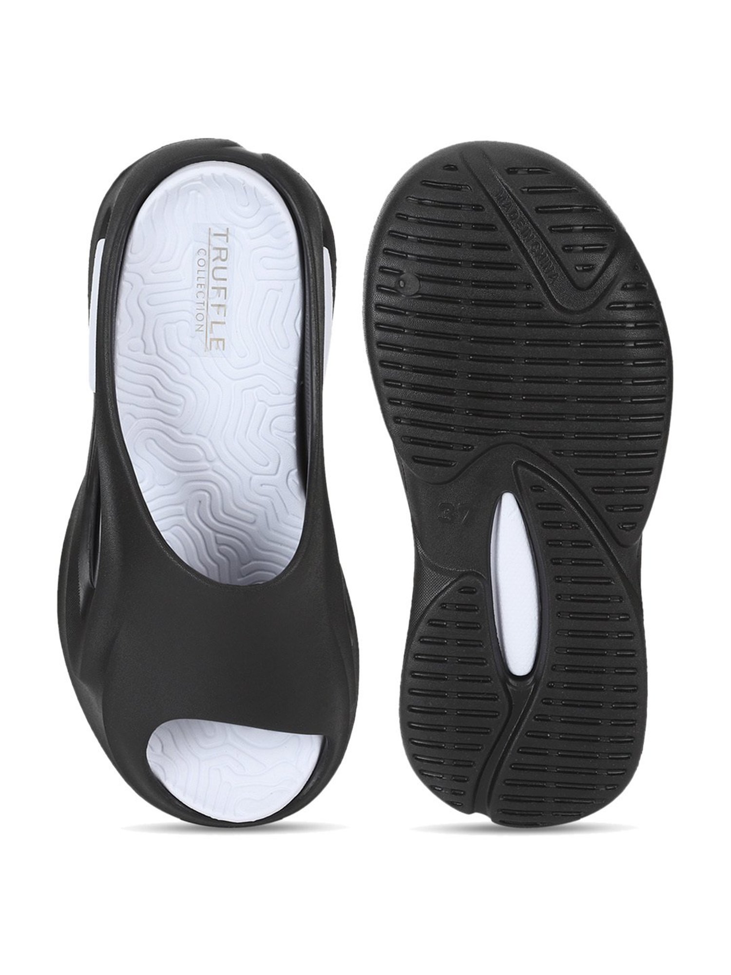 Truffle Collection Women's Black Casual Sandals