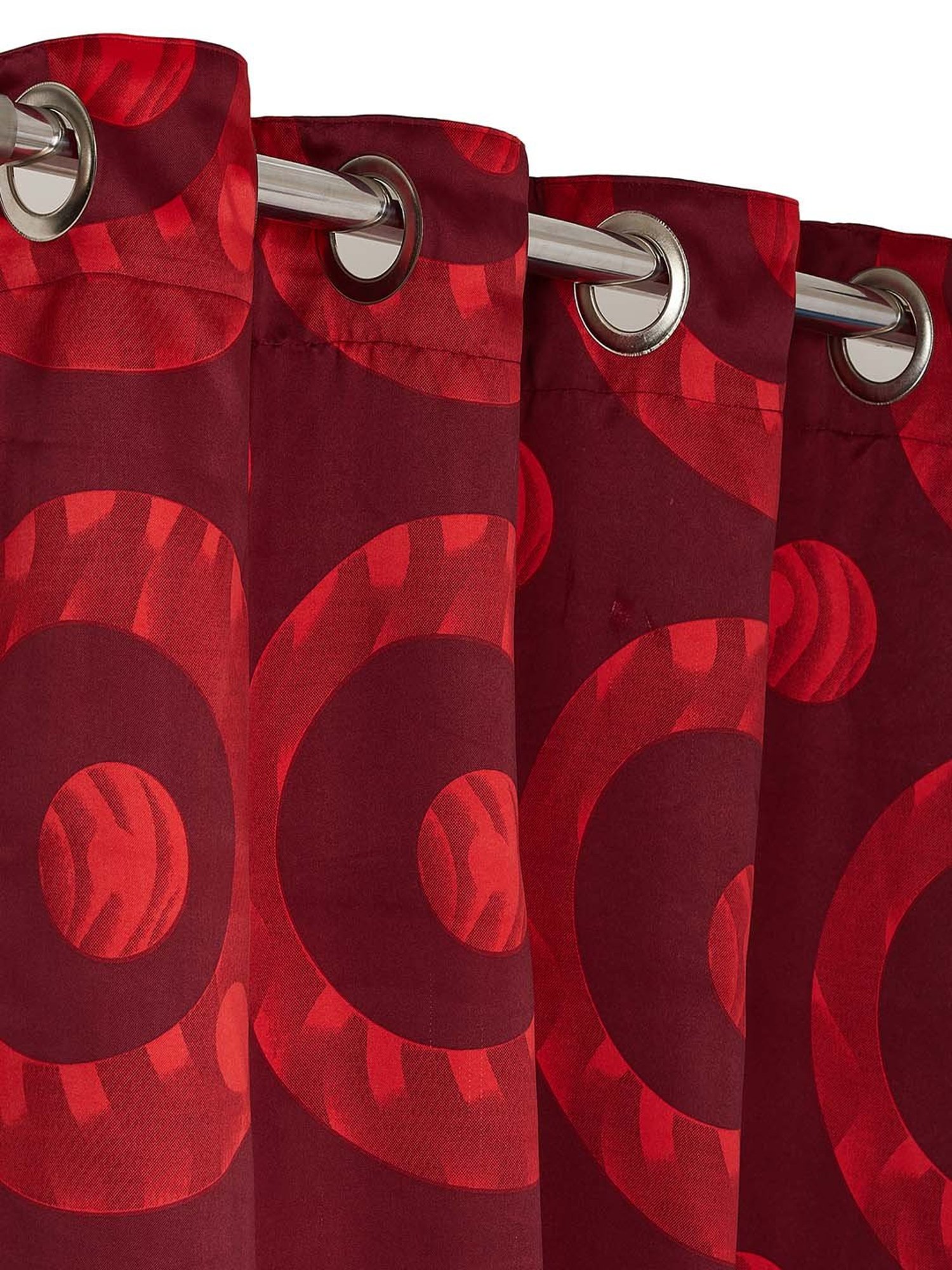 Swayam Sigma Eyelet Window Curtains - Set of 2 (5 Ft)