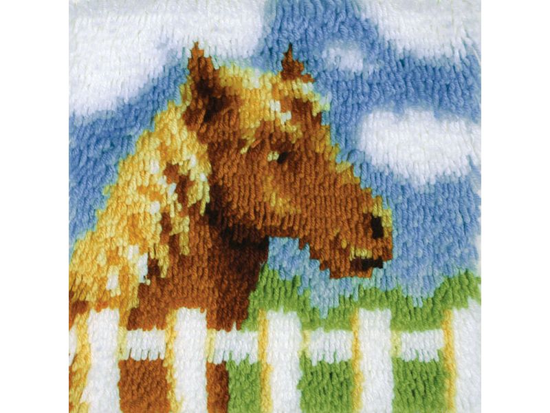 Wonderart Latch Hook Kit 12"X12"-Pony