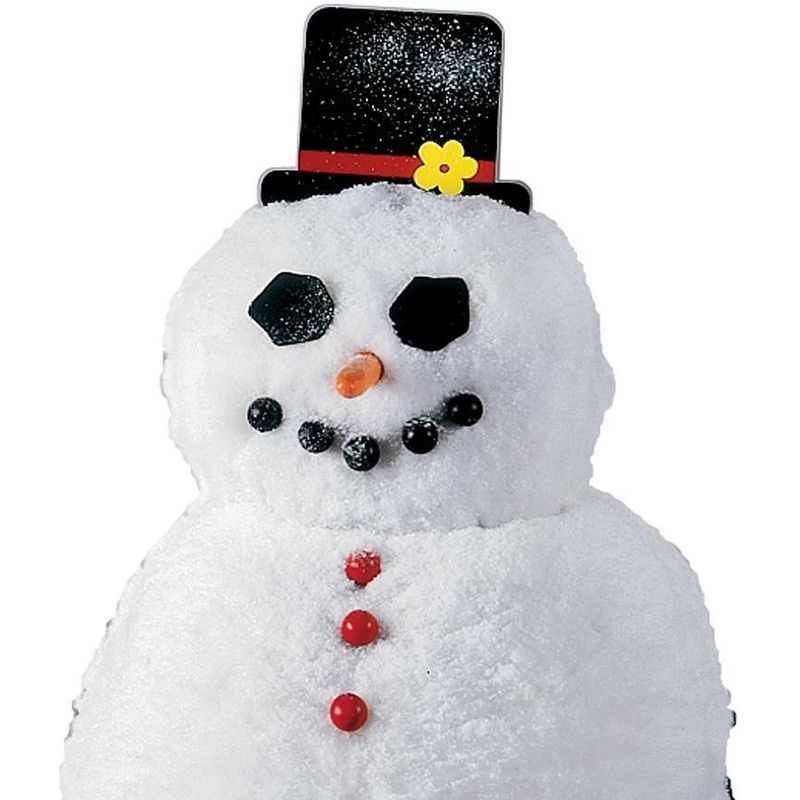 HearthSong - Decorate-a-Great Snowman Kit, Includes 40 Different Painted Wood Features with Storage Bag