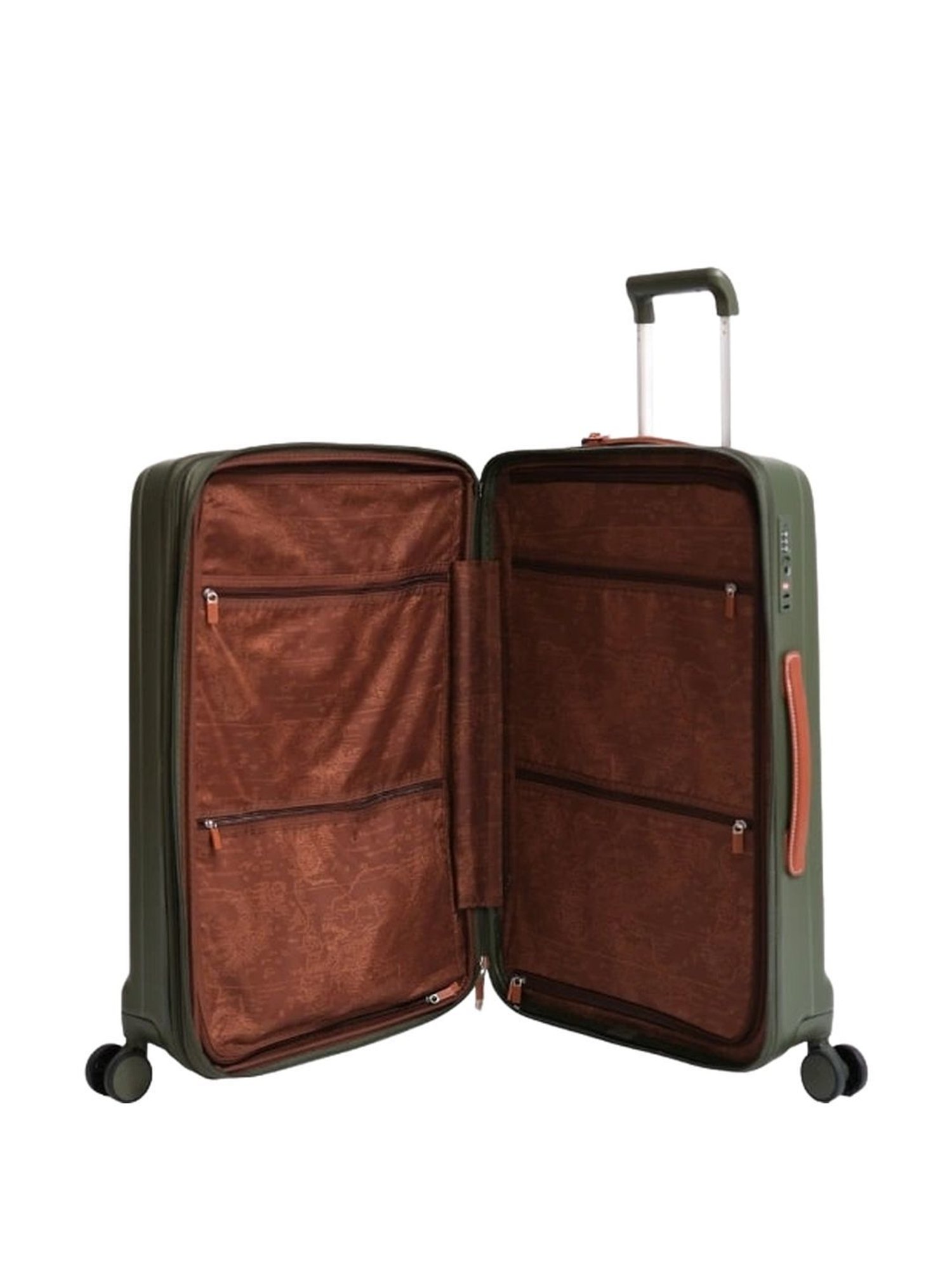 Jump Uppsala Rigid Moss 8 Wheels Medium Hard Cabin Trolley Bag Set of 2