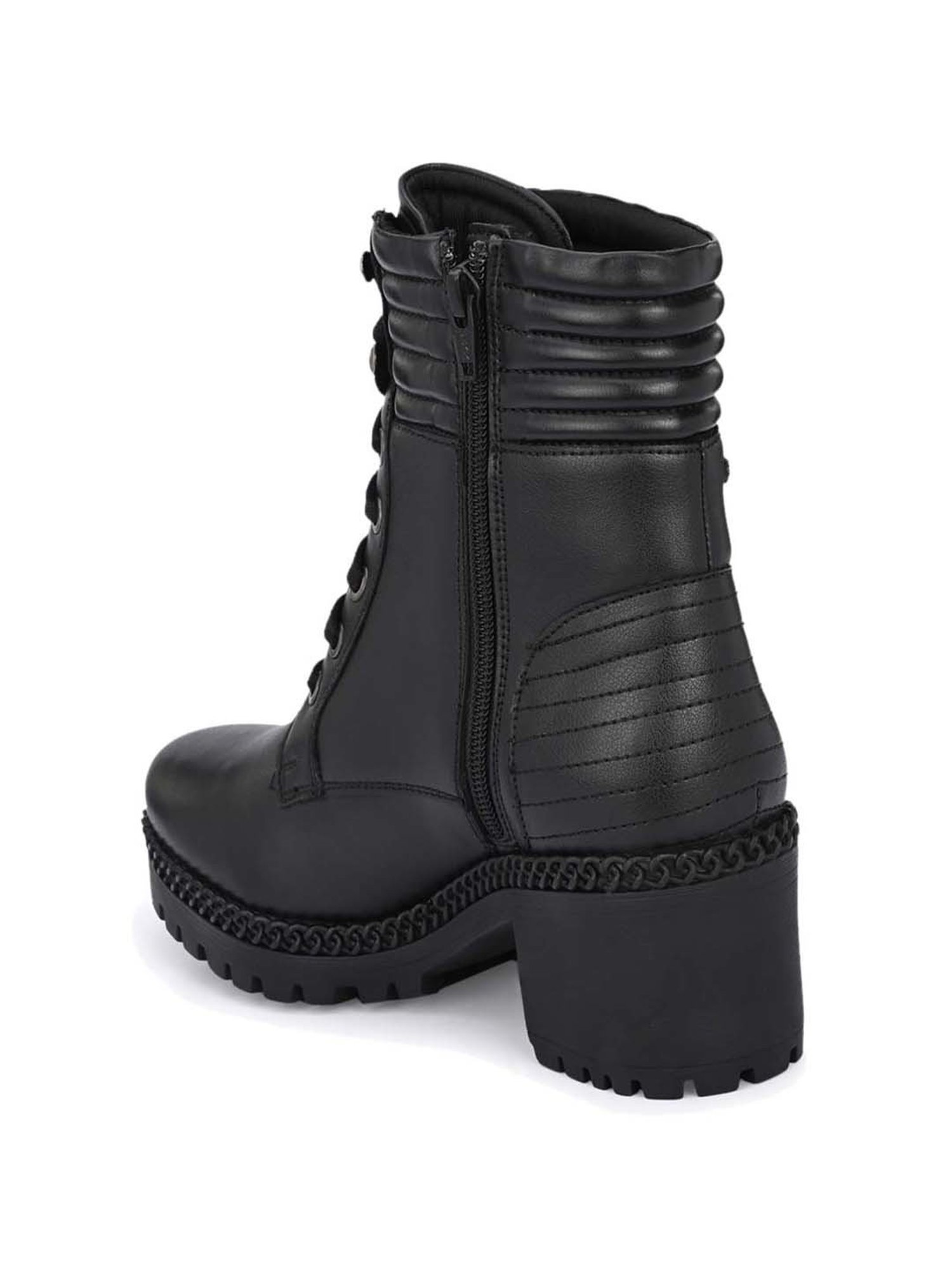 Delize Women's Black Derby Boots