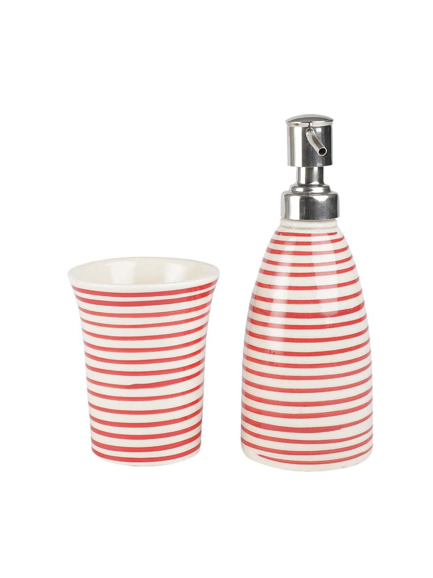 VarEesha Aztec Multicolor Ceramic Bath Accessories - Set of 2