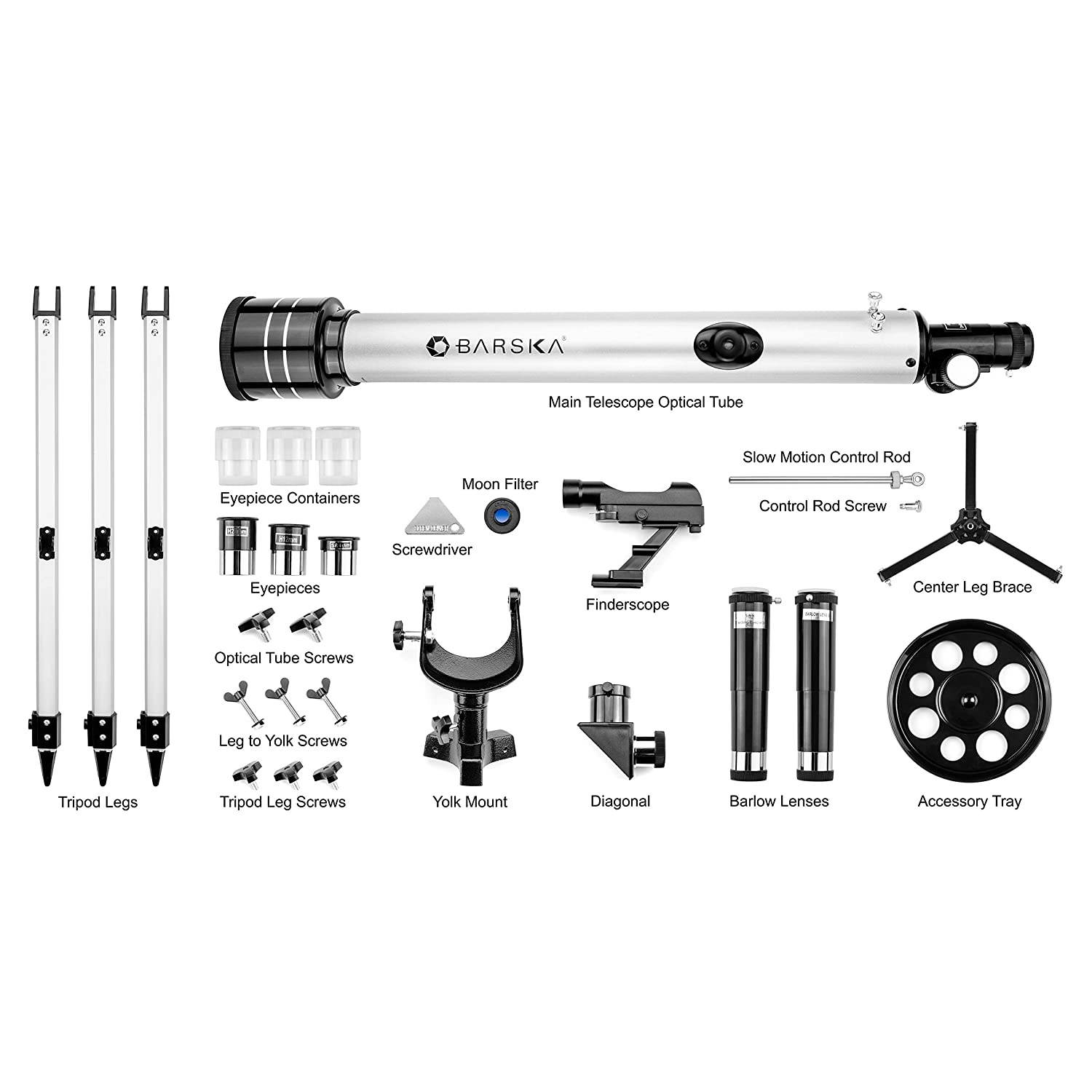 BARSKA Starwatcher 525x700mm Refractor Telescope