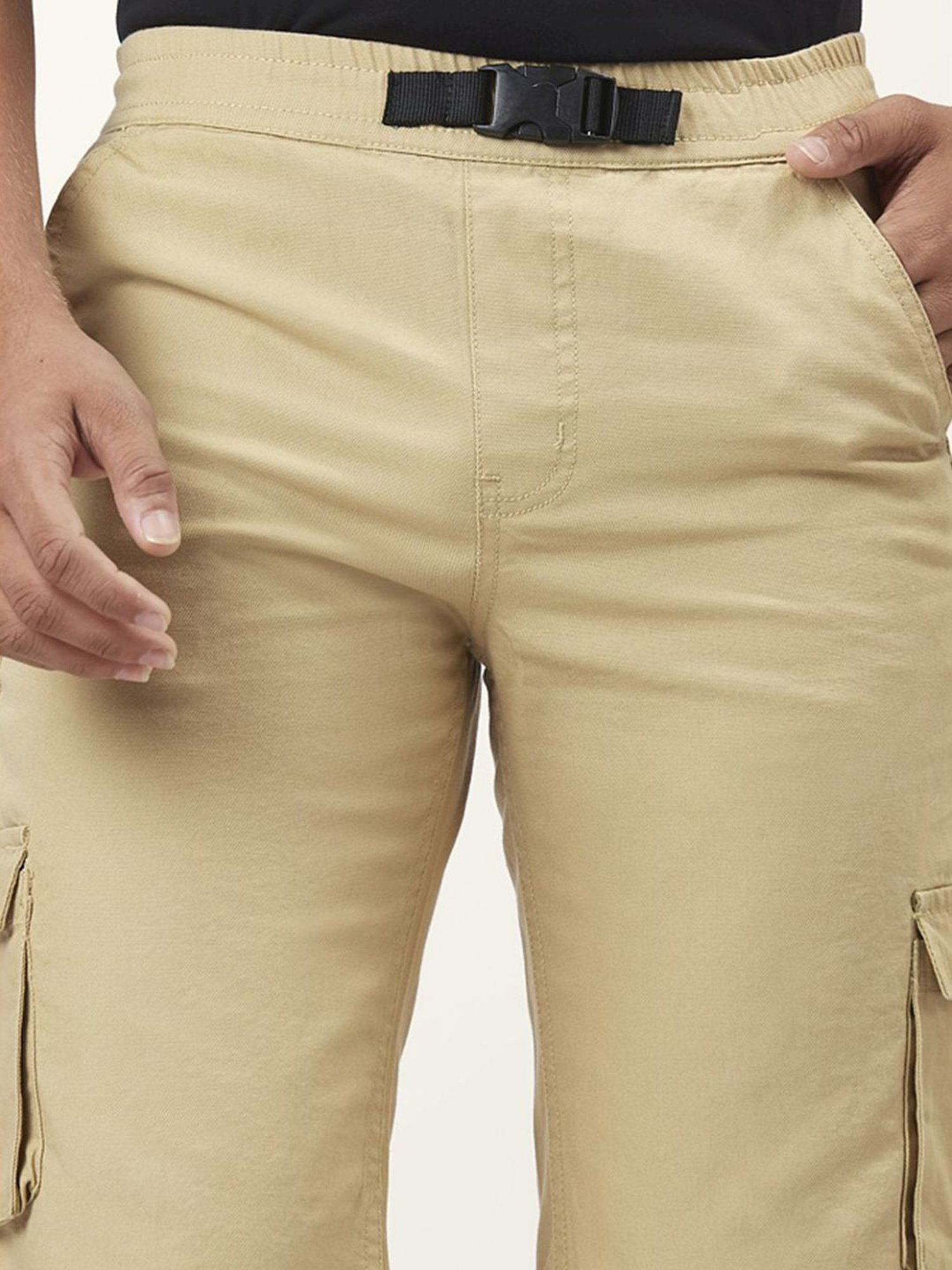 Coolsters by Pantaloons Kids Beige Cotton Regular Fit Shorts