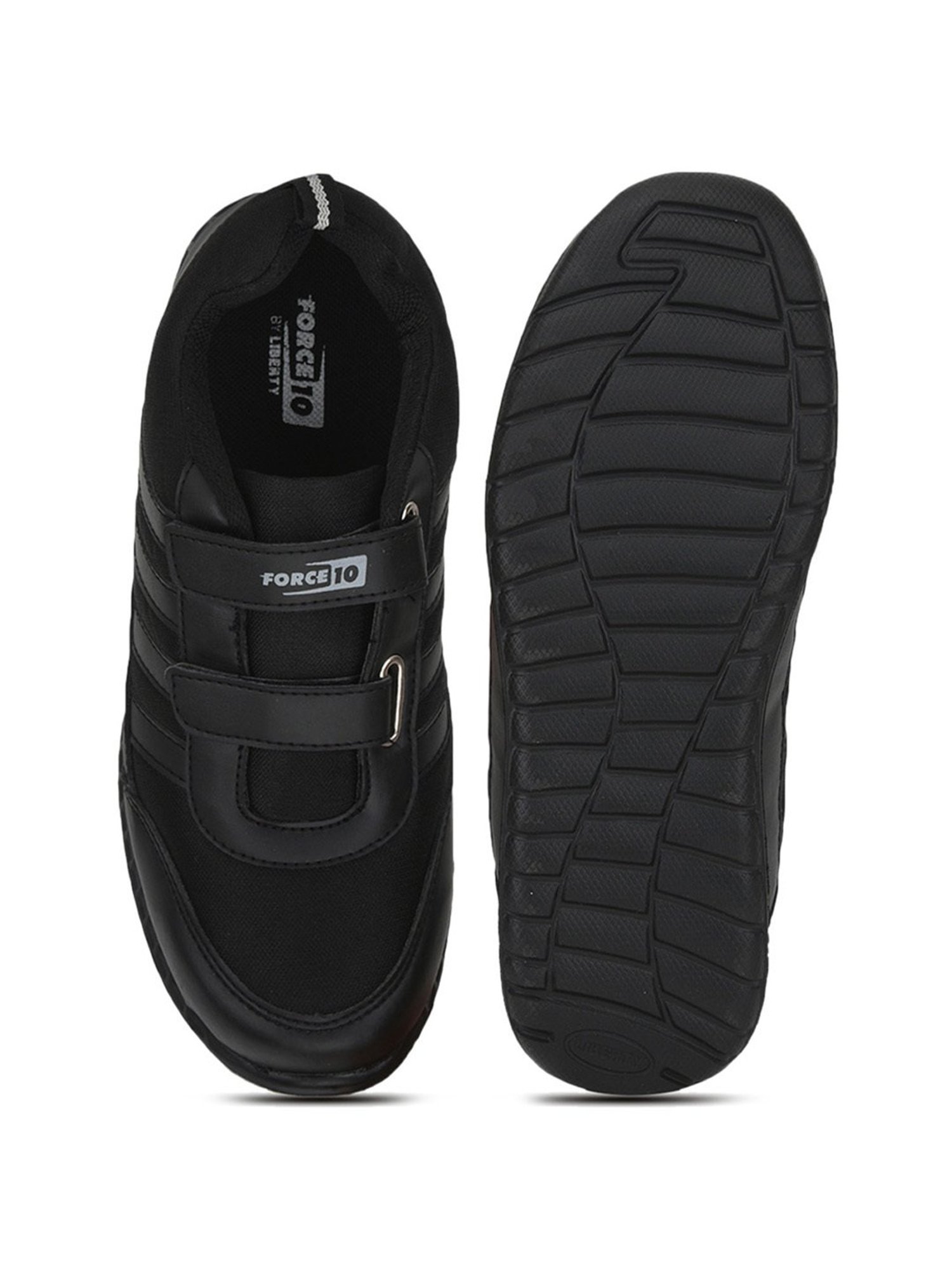 Liberty Kids Black Velcro Shoes