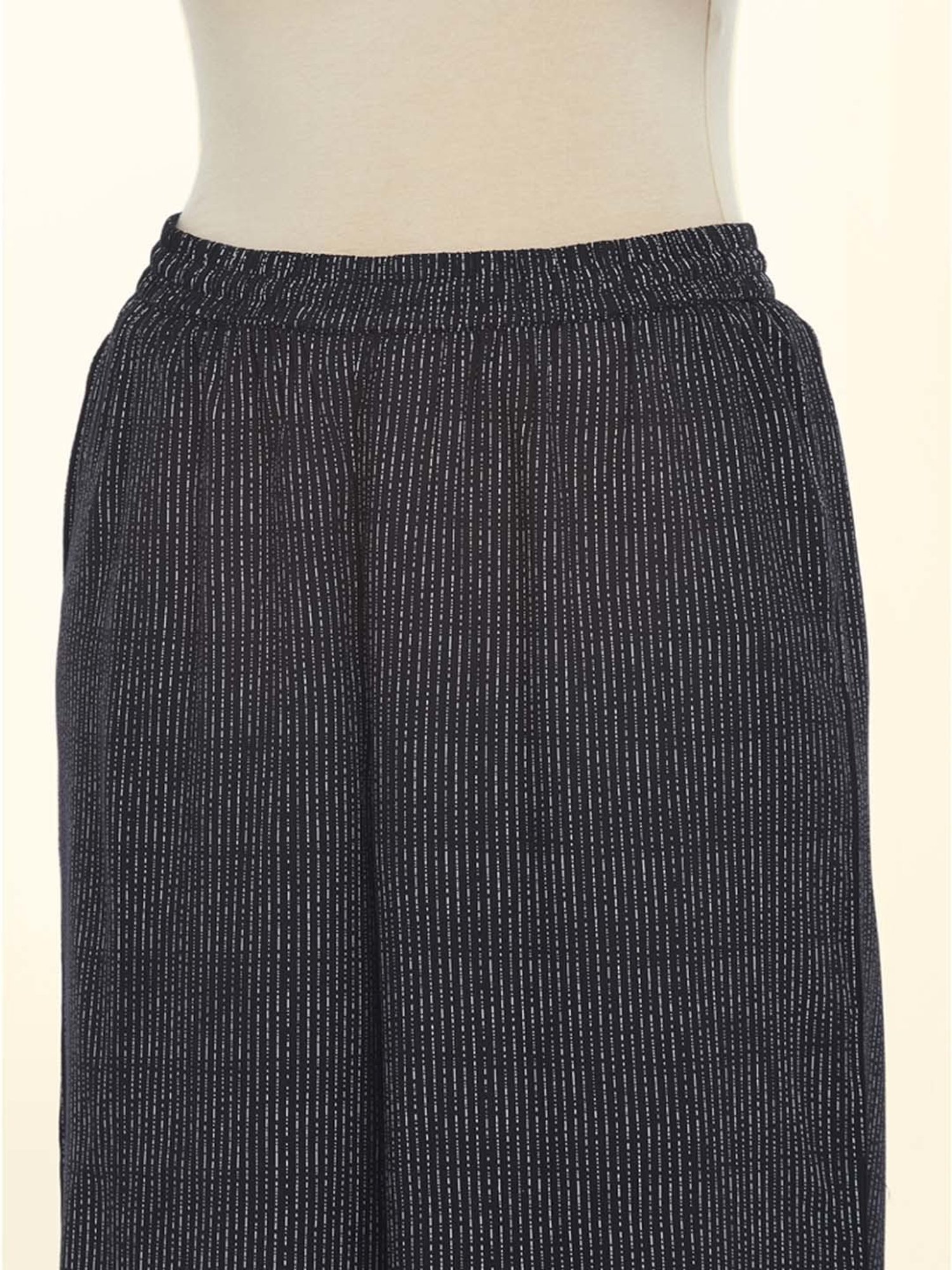 Rangmanch by Pantaloons Black Printed Kurta Palazzo Set