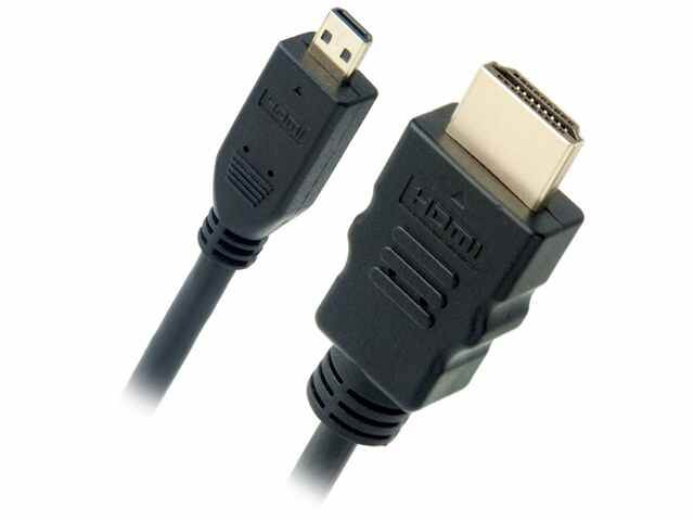 Omni Gear MHD-10 10 ft. Micro HDMI to HDMI Cable (60Hz) with Ethernet, 4K UHD High Speed