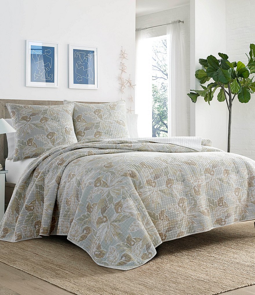 Twin Turtle Cove Quilt & Sham Set Light Turquoise/Aqua - Tommy Bahama