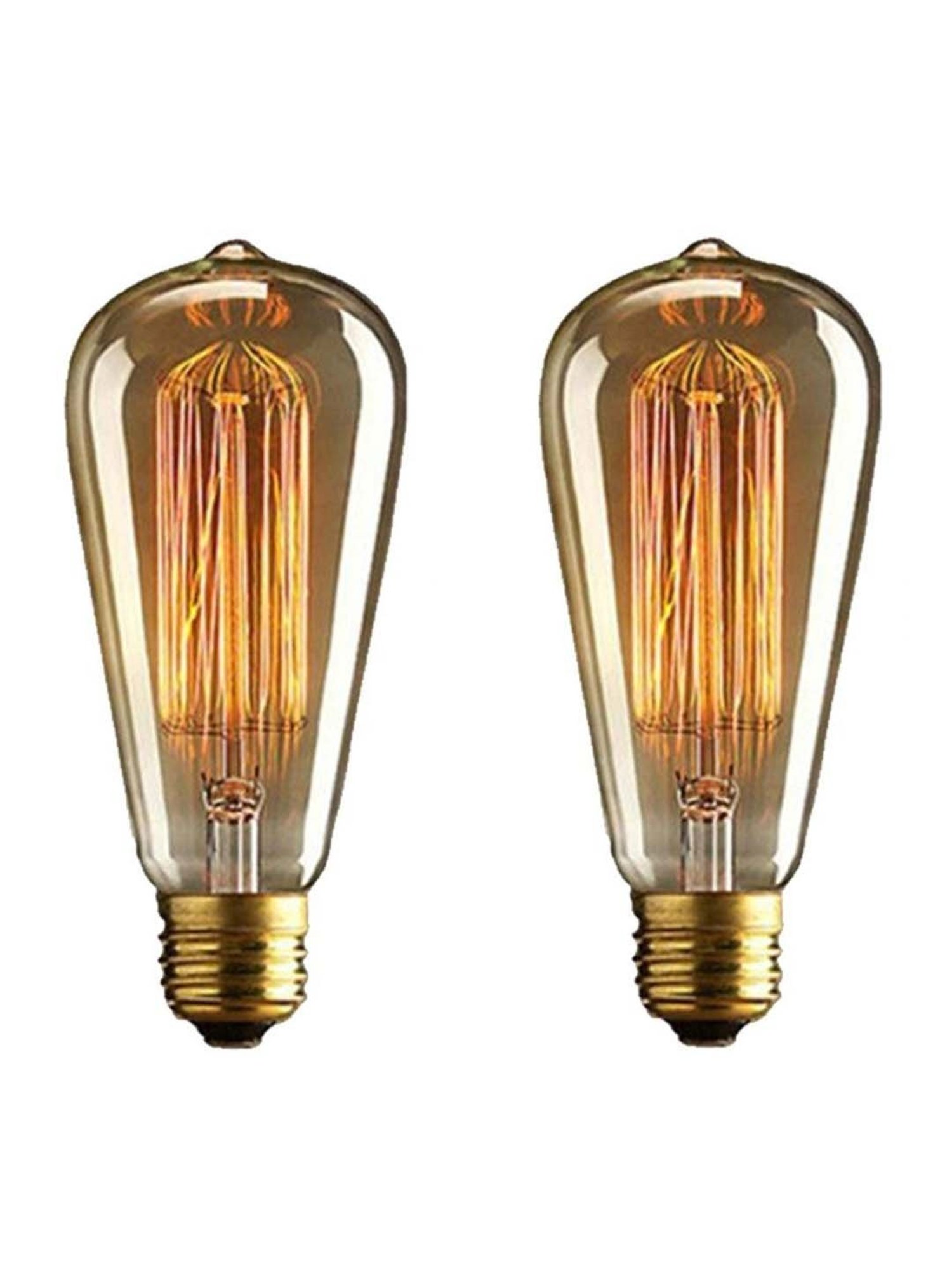 Homesake Transparent Tungsten Filament Light Bulbs - Set of 2