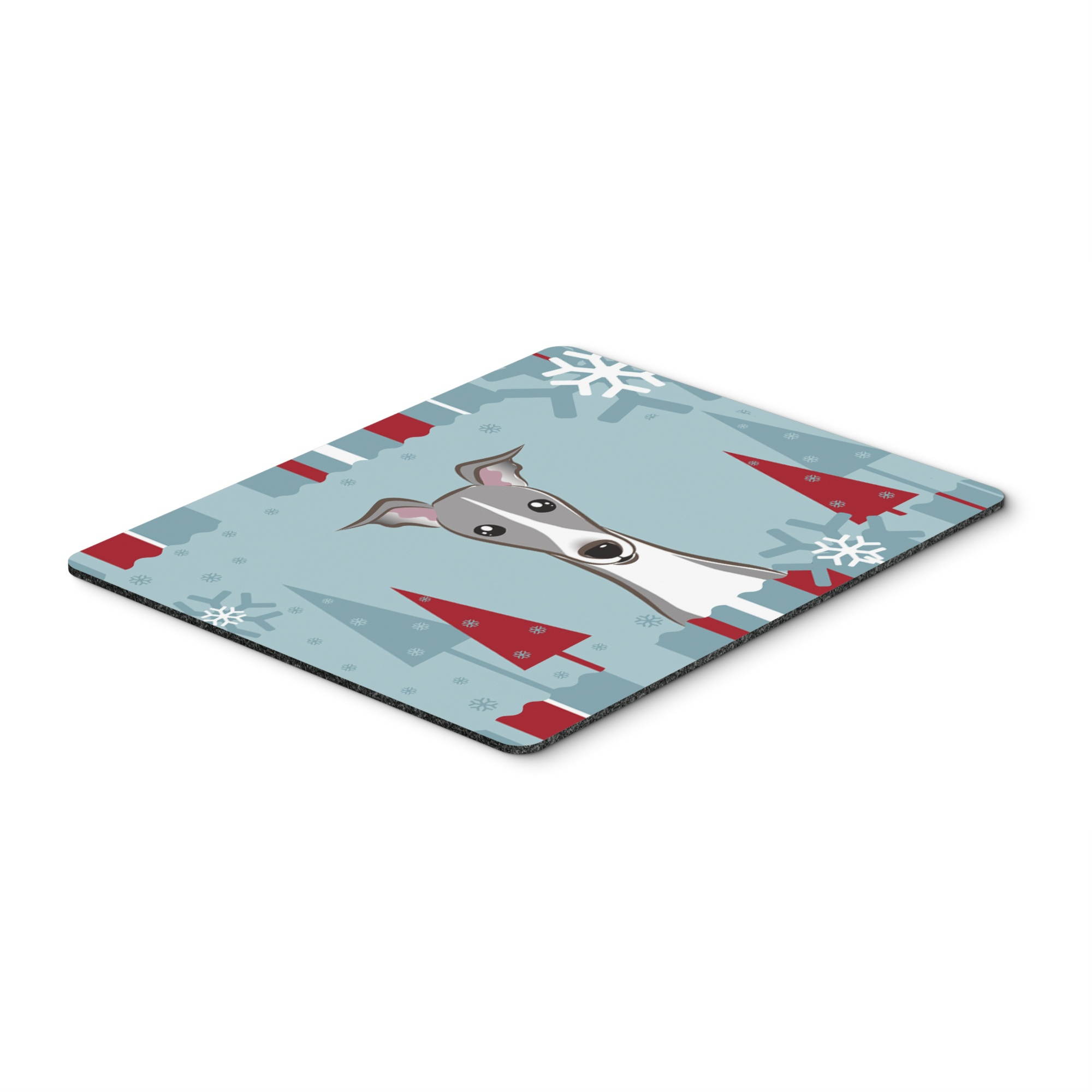 Winter Holiday Italian Greyhound Mouse Pad, Hot Pad or Trivet BB1732MP
