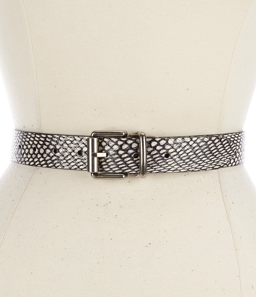 REBECCA MINKOFF 1.2#double; Reversible Leather Belt