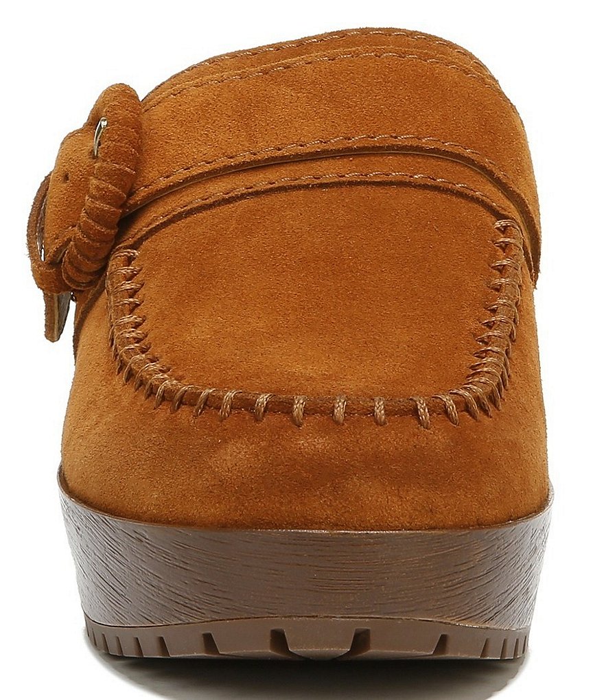 Zodiac Raine Suede Buckle Detail Block Heel Clogs