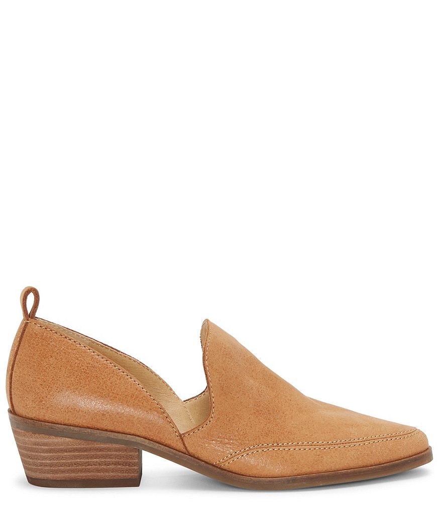 Lucky Brand Mahzan Leather Side Slit Pointed Toe Loafers