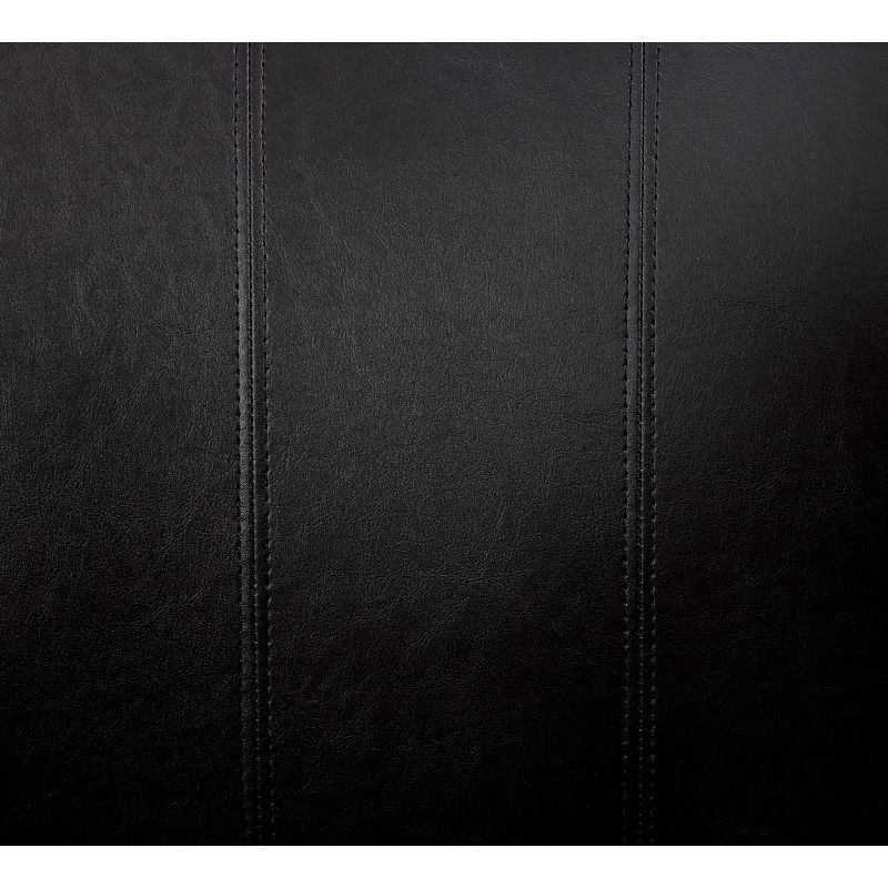 Set of 2 Potello Padded Seat and Back Side Chairs Black - miBasics