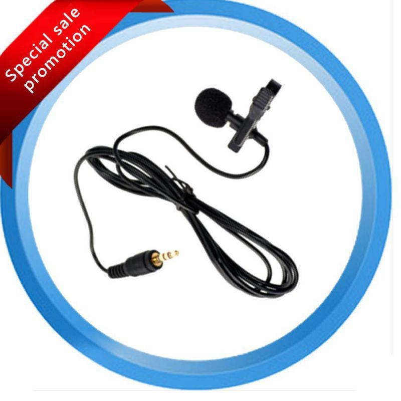 Mini Metal Microphone Portable Lapel with Clip-on Cell Phone Microphone for Sing Speech