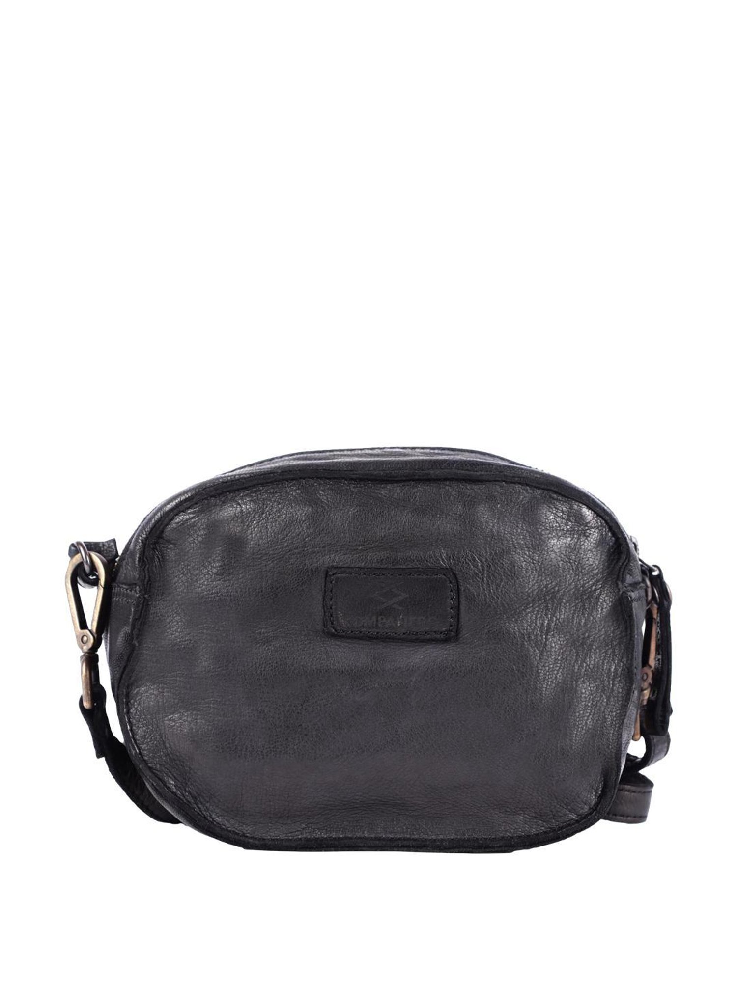 KOMPANERO  Black Solid Sling Handbag