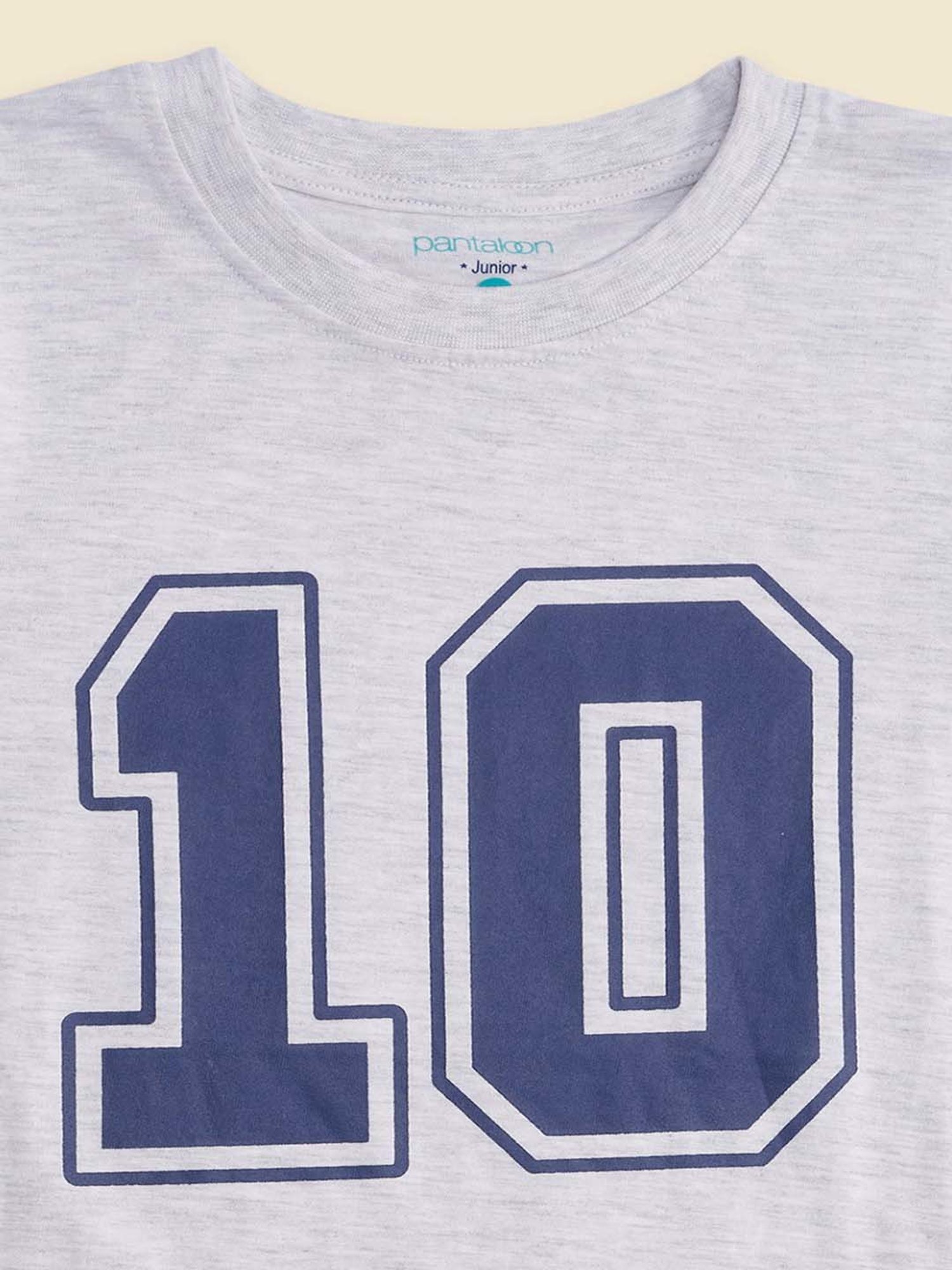 Pantaloons Baby Kids Blue & White Cotton Printed Full Sleeves T-Shirt